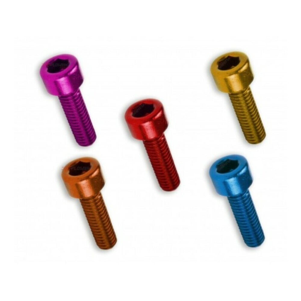 Kit 6 Bulloni Allen C/Cilindrica m8x50. Rosso per Moto Ricambi Ciclomotore