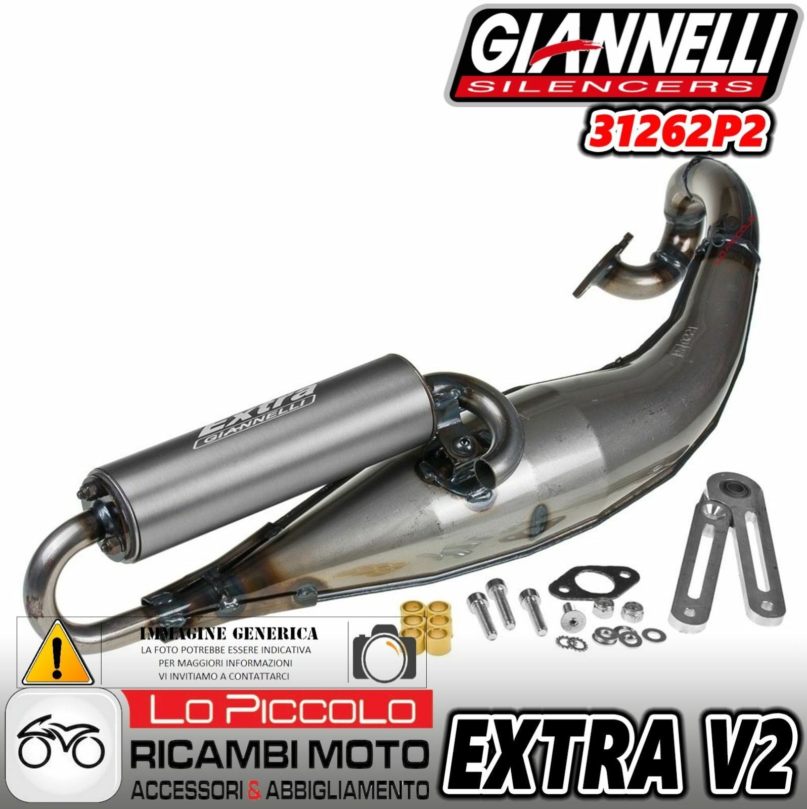 GIANNELLI SCARICO COMPLETO RACING EXTRA V2 PEUGEOT JET FORCE 50 C-TECH 2009 09