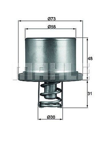 MAHLE THD 2 89 Termostato, Refrigerante per Porsche