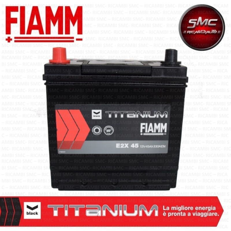 BATTERIA AUTO POSITIVO A SINISTRA + SX FIAMM 45Ah 330A COD. E2X45  - 7905169