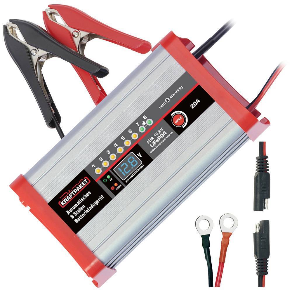 Dino KRAFTPAKET LifePo4 20A 136342 Caricatore 12 V