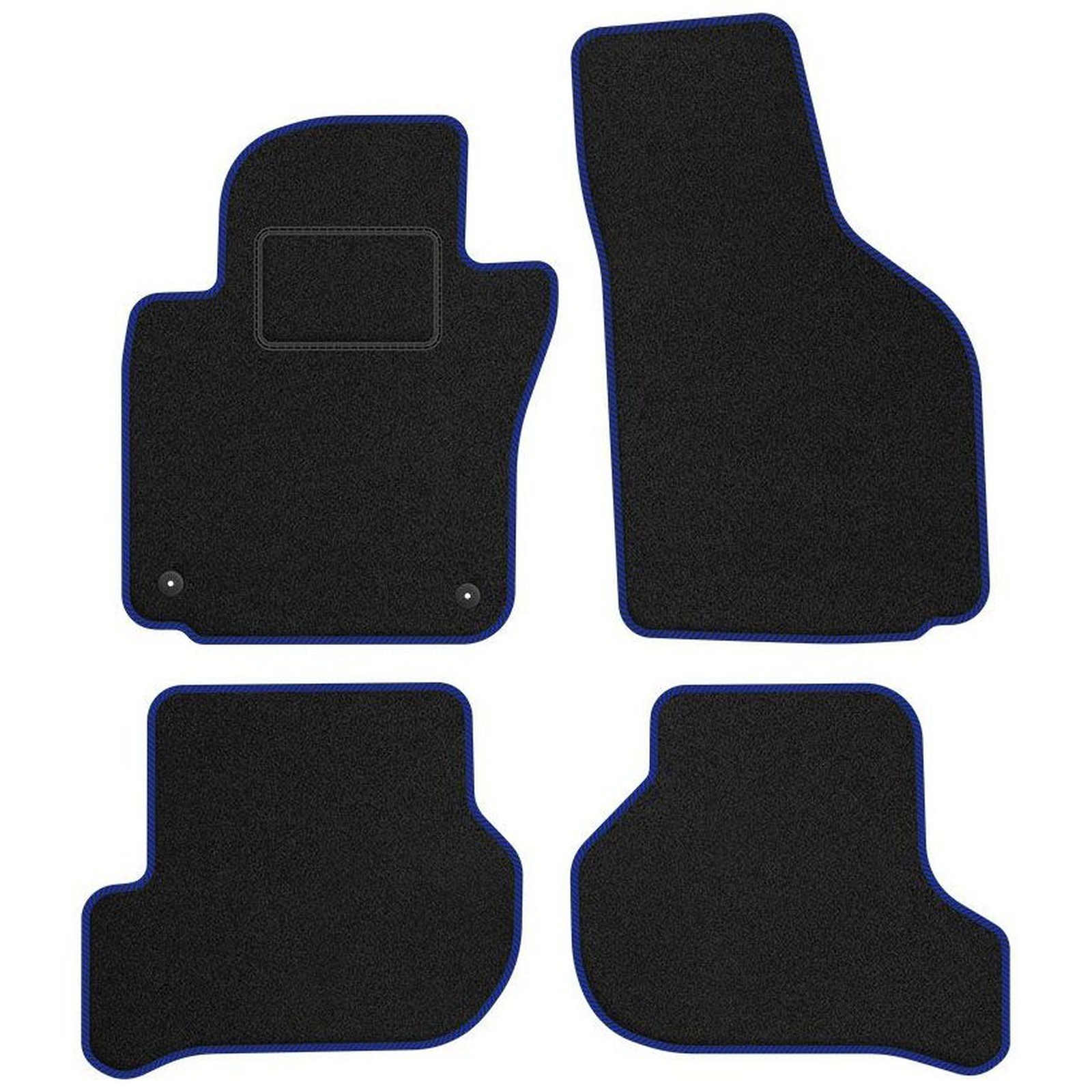 SK08-1 Set Tappetini Velluto STREAK Blu per Skoda Octavia II 2004-2008 prima del