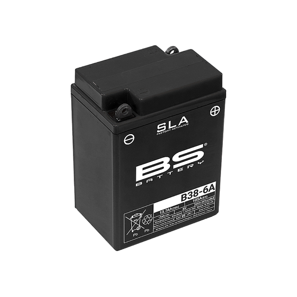 Batteria BS SLA B38-6A 6V/14AH BMW DUCATI GILERA MATCHLESS GUZZI PRONTA ALL'USO