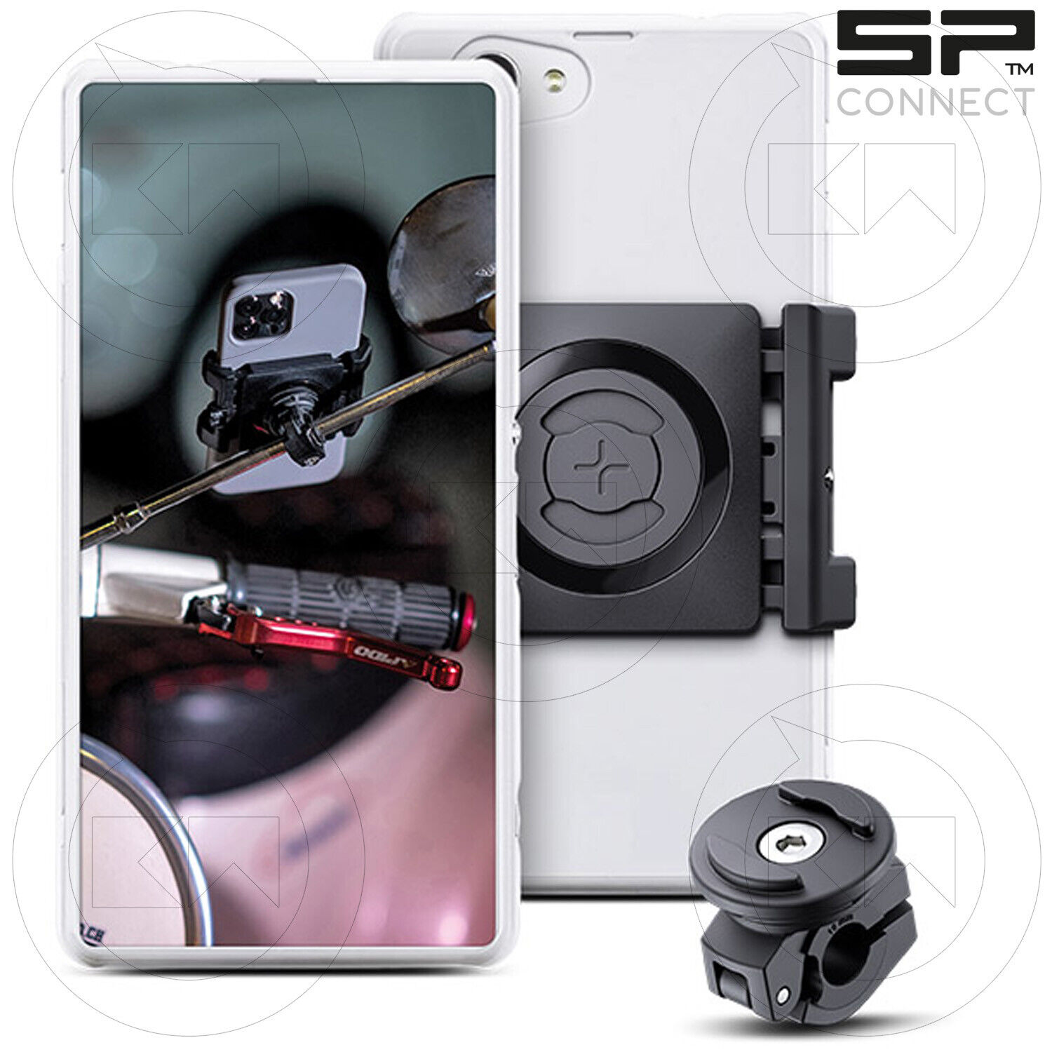 SP MOTO SCOOTER BUNDLE UNIVERSAL CLAMP SPC+ SCOOTER BUNDLE SPC+ CON MORSETTO