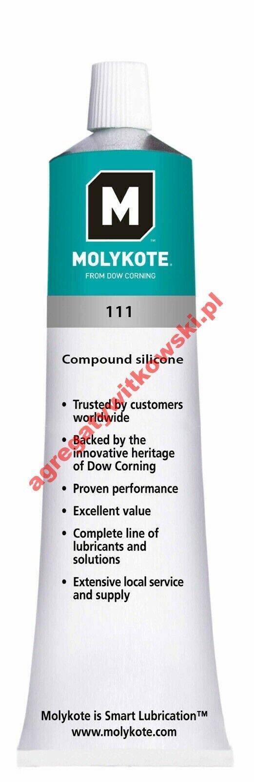 Molykote 111 Coupound 100 g GRASSO AL SILICONE A VISCOSITÀ MAGGIORATA,...