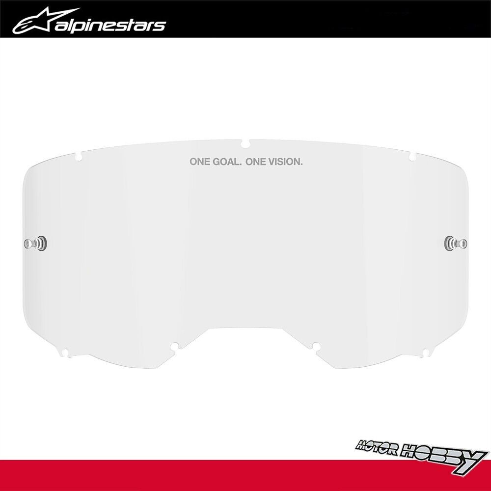 LENTE ORIGINALE ALPINESTARS PER MODELLO VISION 3 - 5 - 8 CHIARA