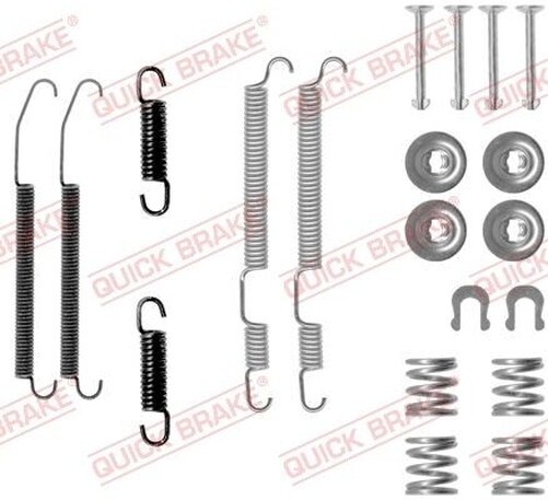 QUICK BRAKE 105-0760 Kit Accessori, Ganasce Freno per Mitsubishi, Subaru