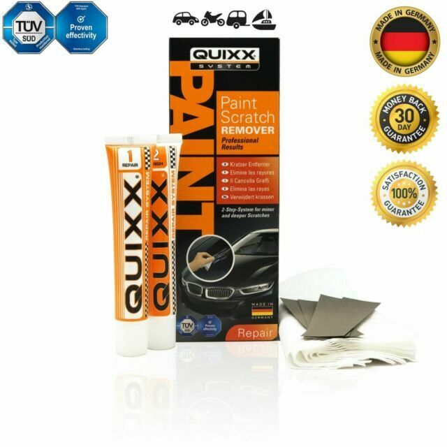 Quixx - Kit professionale eliminazione graffi vernice, kit elimina graffi veloce