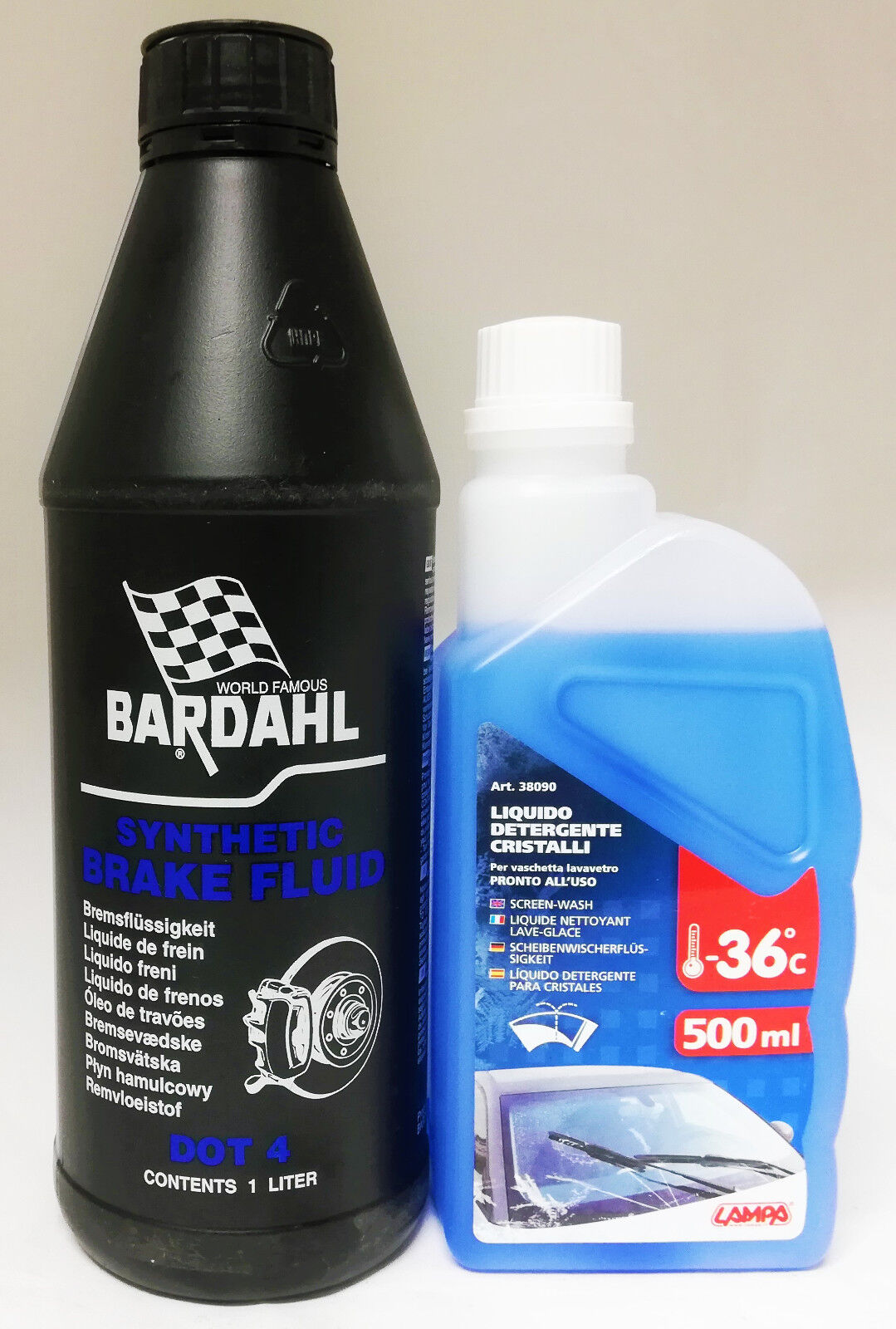 Bardahl Olio freni DOT 4 - Brake fluid 1LT + lavavetri omaggio 720039