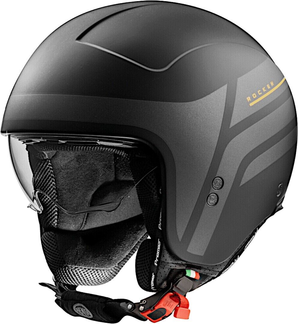 Premier casco vespa Tg S custom scrambler cafè racer special helmet jet ROCKER
