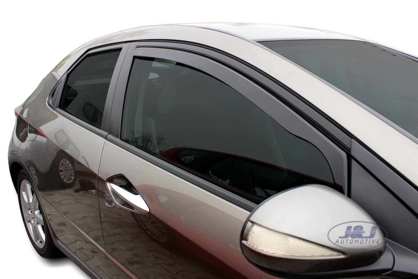 SET 2 DEFLETTORI ARIA ANTITURBO ANTIVENTO per HONDA CIVIC 5 PORTE 2006-2012