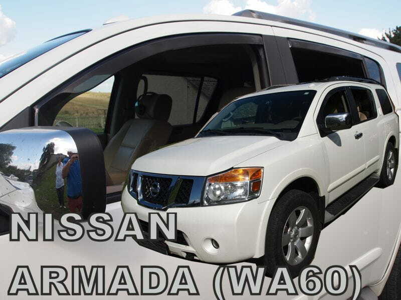 SET 4 DEFLETTORI ARIA ANTITURBO ANTIVENTO per Nissan ARMADA WA60 2004-2016