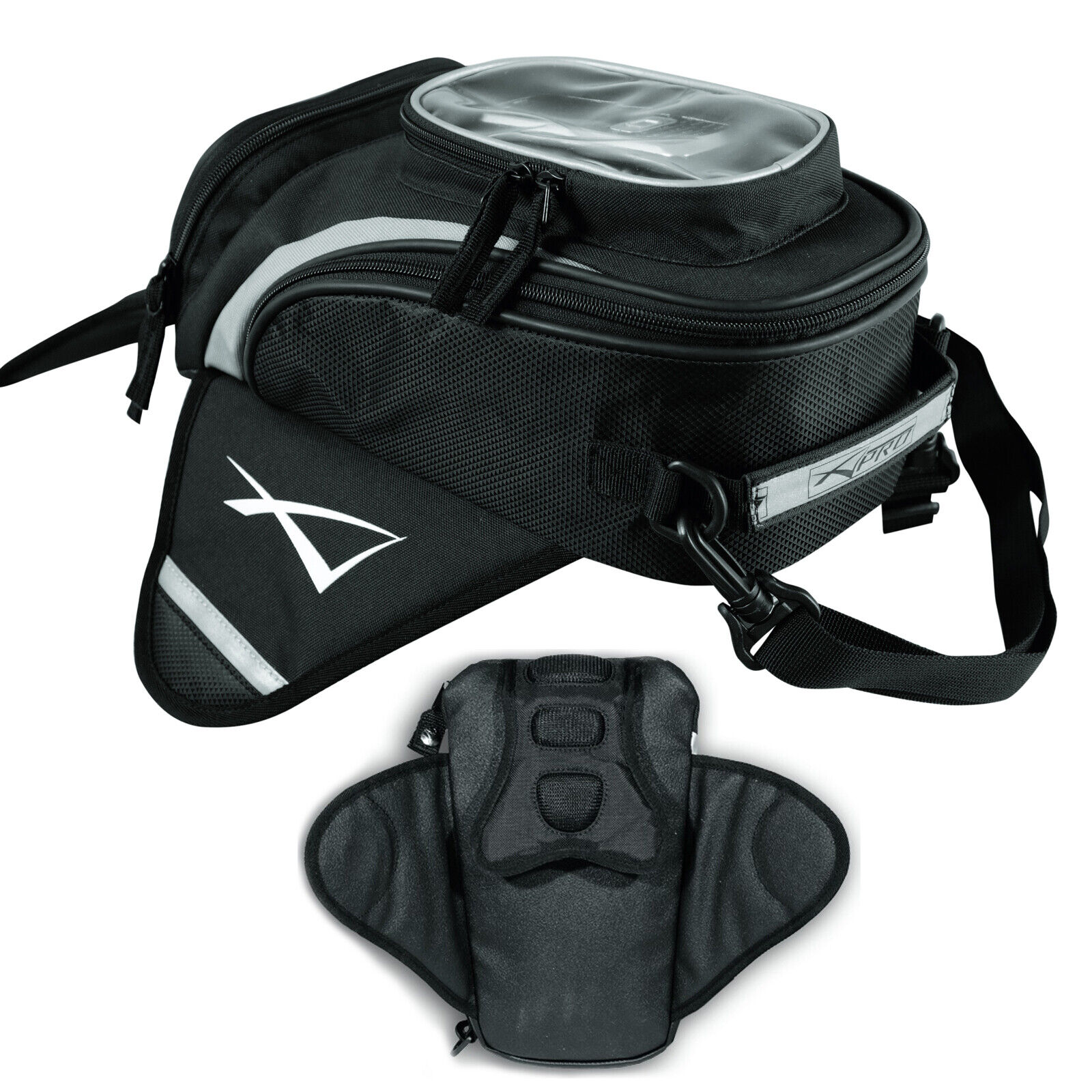 Tank Bag Magnetic Motorcycle GPS/PHONE POUCH Universal 2 Liters Black