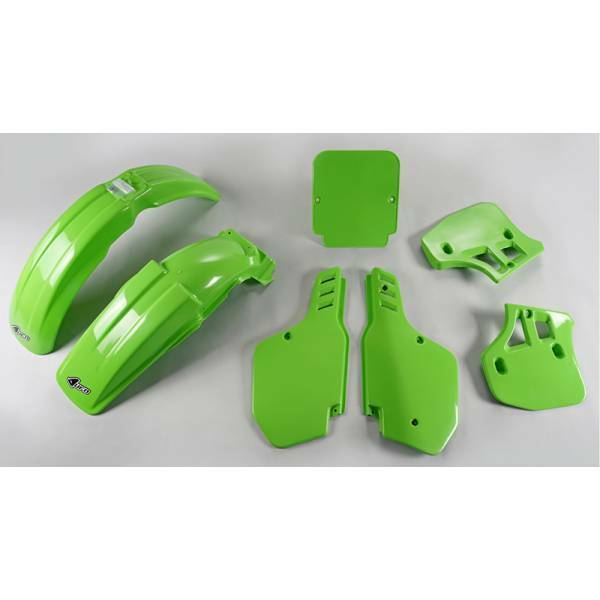kit plastiche Ufo Kawasaki Kx 250 1988 Kawasaki Kx 500 1988 verde