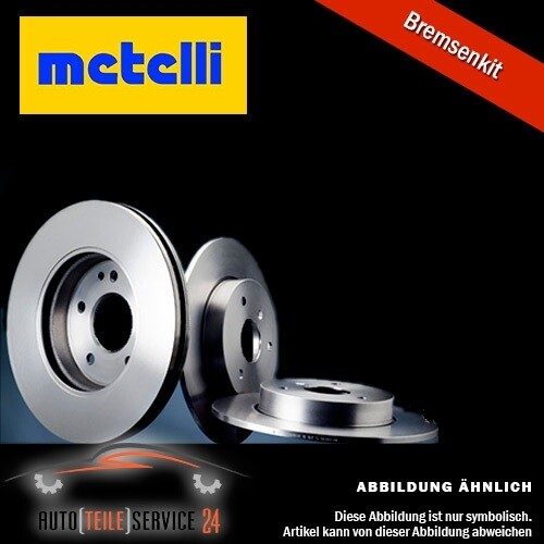 2X Disco Freno Metelli 23-0938C per Mercedes Benz