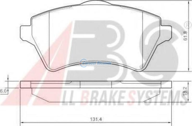 KIT PASTIGLIE FRENO LAND ROVER FREELANDER I (L314) FREELANDER I Soft Top (L314)