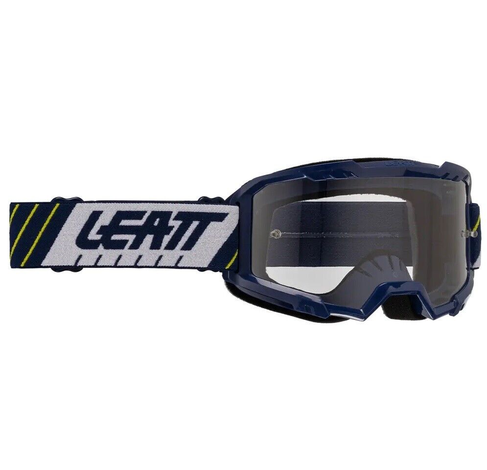 MASCHERA OCCHIALI MX CROSS LEATT GOGGLE VIZION 2.5 BLUE