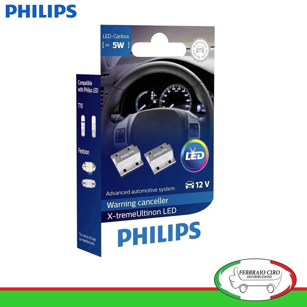 12956X2 - PHILIPS SISTEMA CANCELLAZIONE INGANNATORE ERRORE AVVISI ALLARME LED 5W