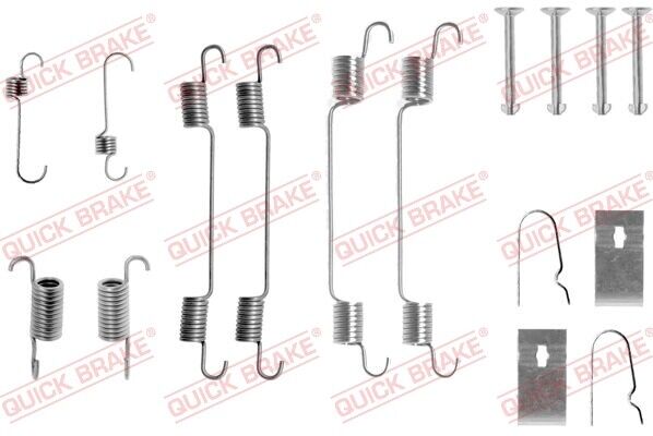 QUICK BRAKE 105-0722 Kit Accessori, Ganasce Freno per Subaru, Suzuki