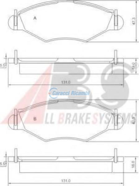 KIT PASTIGLIE FRENO PEUGEOT 206 (2L_, 2M_) 206 Hatchback (2A C) 206 Van 206 SW (