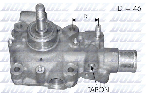 DOLZ B121 Pompa Acqua per Iveco