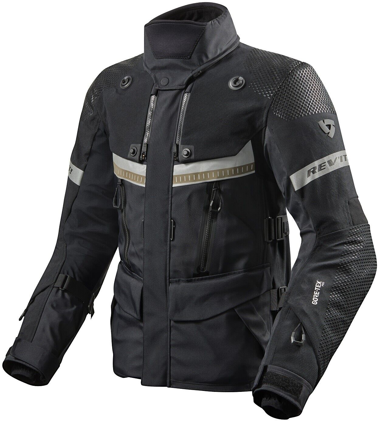GIACCA JACKET MOTO REV'IT DOMINATOR 3 GTX LAMINATA GORE TEX BLACK TG XL