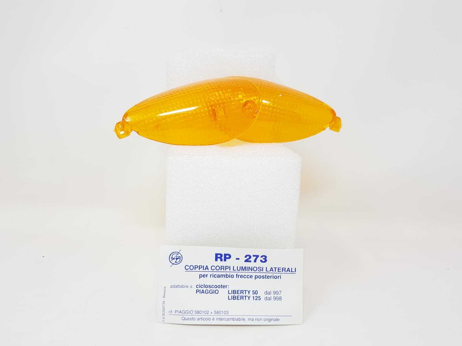 COPPIA GEMME FRECCE POSTERIORI PIAGGIO LIBERTY 50-LIBERTY 125 BOSATTA RP273