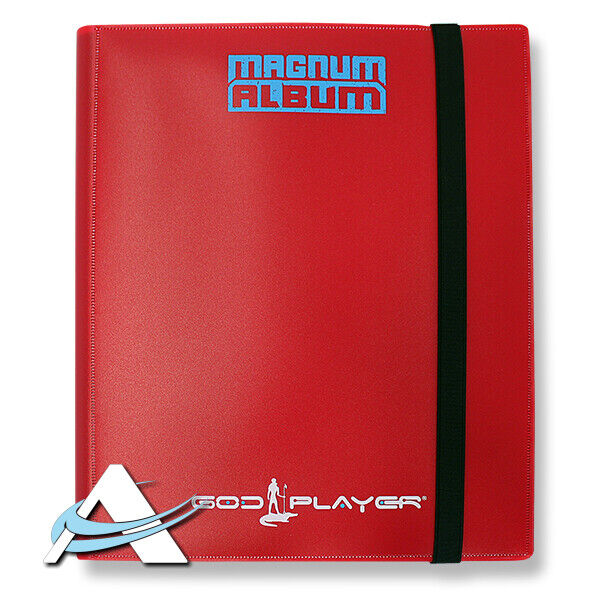 GOD PLAYER MAGNUM ALBUM • Portfolio Raccoglitore 360 Carte YUGIOH Pokémon ROSSO