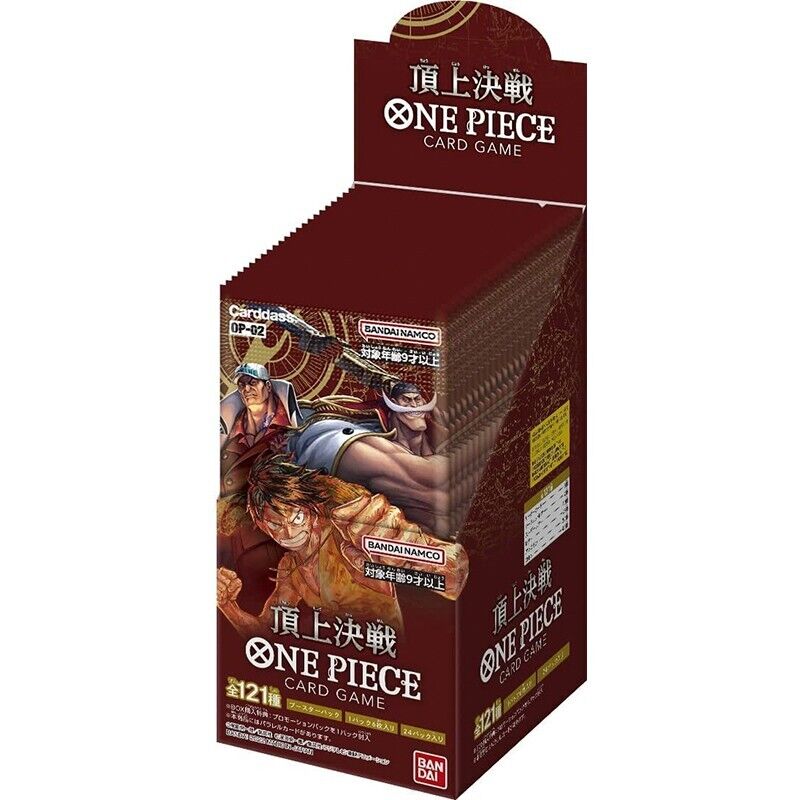 Bandai one piece Gioco di Carte PARAMOUNT Guerra OP-02 Booster Box TCG Giappone