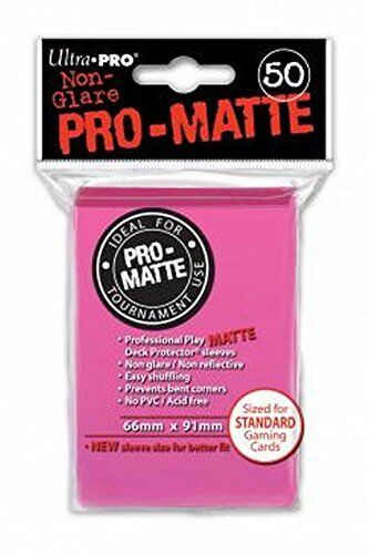 Ultra Pro SLEEVES Pro-Matte D12 Card Game (Bright Pink)