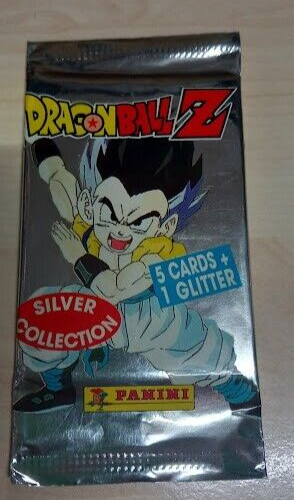 BUSTINA CON 5 CARDS + 1 GLITTER - DRAGONBALL Z - SILVER COLLECTION - SIGILLATA