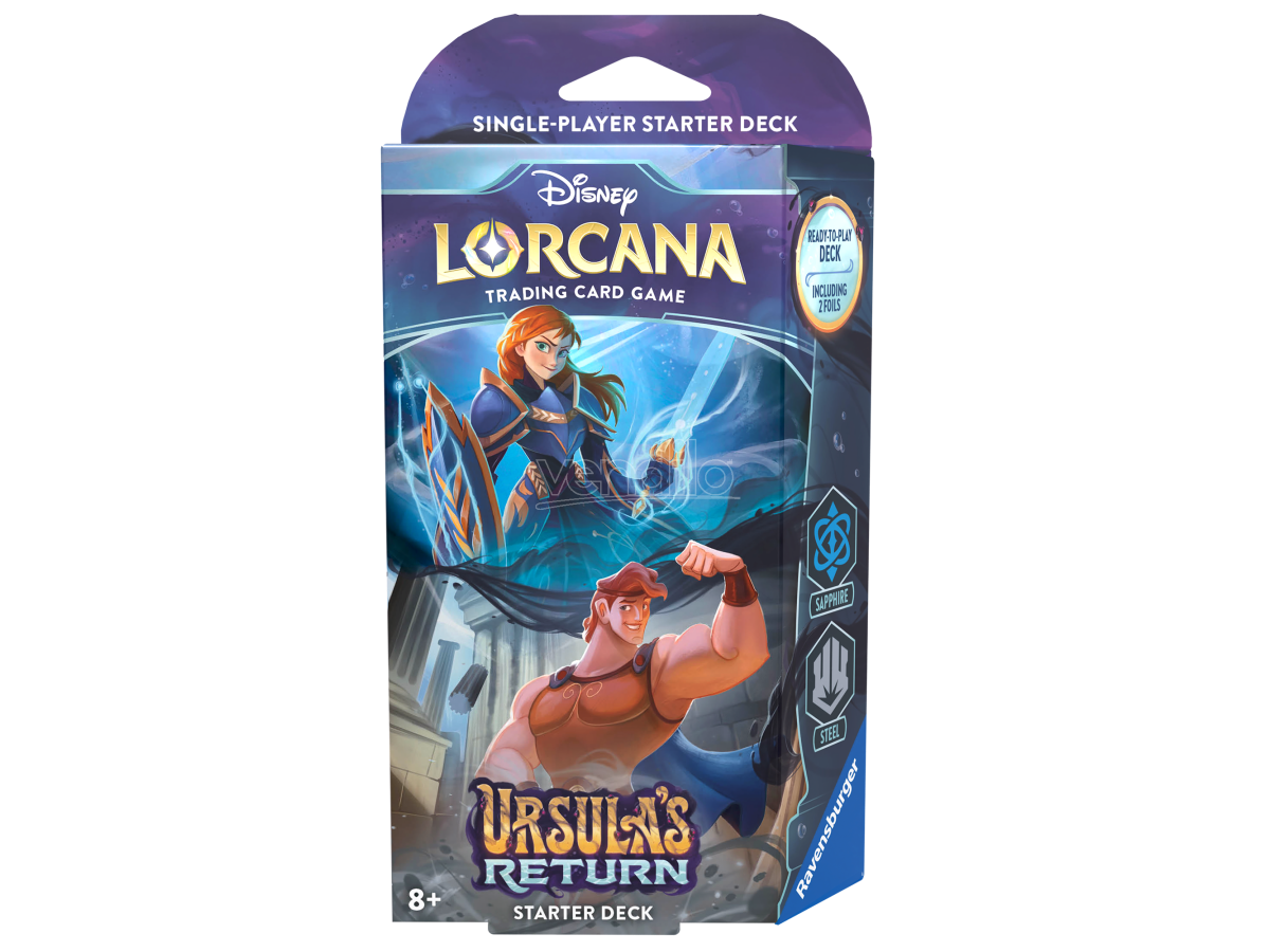 Ravensburger Tcg - Lorcana - Ursula Return - Starter Deck Sapphire  Steel- ENG