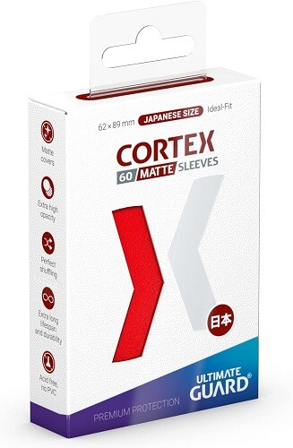 Cortex Sleeves Japanese Size Retro Red (60) - 62X89