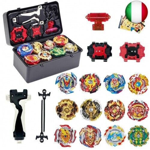 Gytobytle 12in1 Bey Trottole da Combattimento con 2 Burst Turbo Launcher,