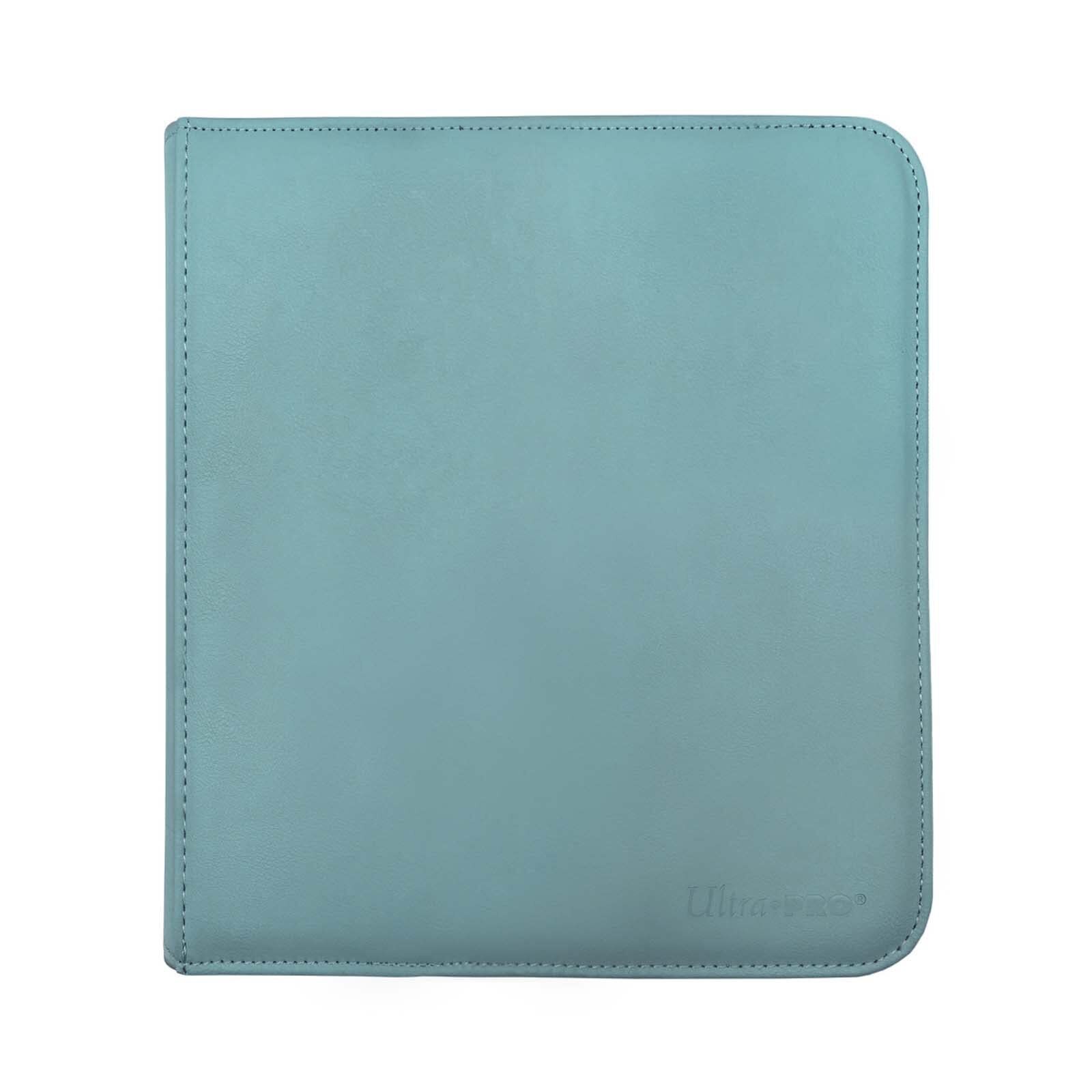 Ultra Pro E-15744 Ultra Pro-12 Pocket Zippered Pro Binder-Light Blue, Medium