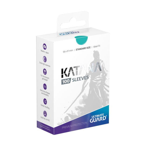 Ultimate Guard 100 Sleeves Standard Katana Turquoise