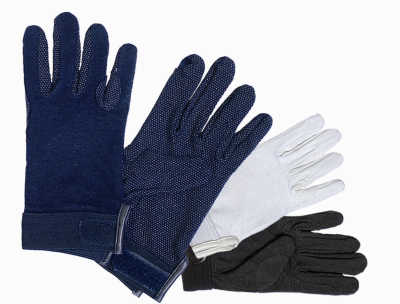 GUANTI IN COTONE ANTISCIVOLO DI COLORE BIANCO MISURA S