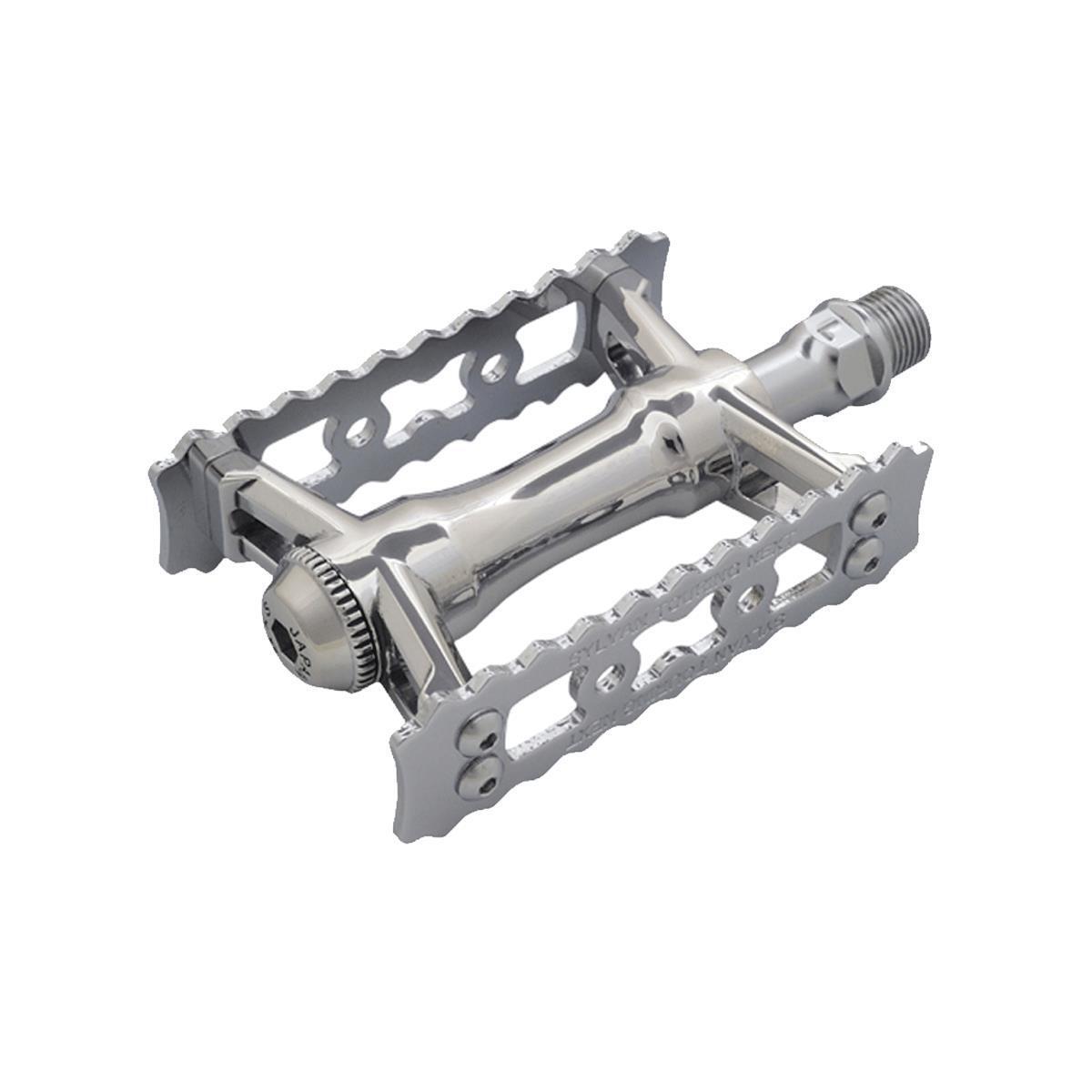 MKS (Mikashima) Silvan Touring Next Pedal, Silver, Left and Right Set Con Clip