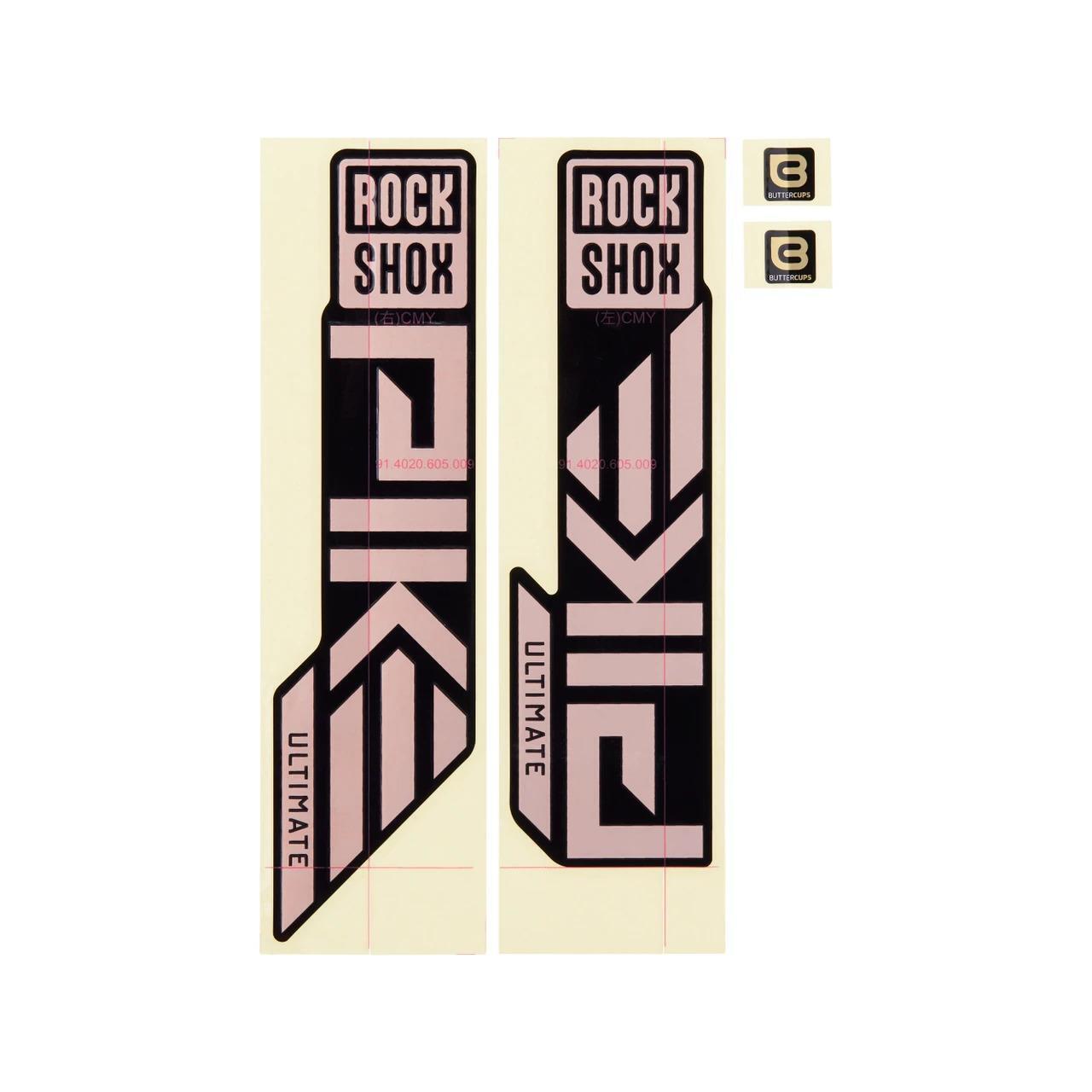 RockShox, AM Decal Pike ULT 27/29 MCPRF/GLB Unisex Adulto, Nero, Unica