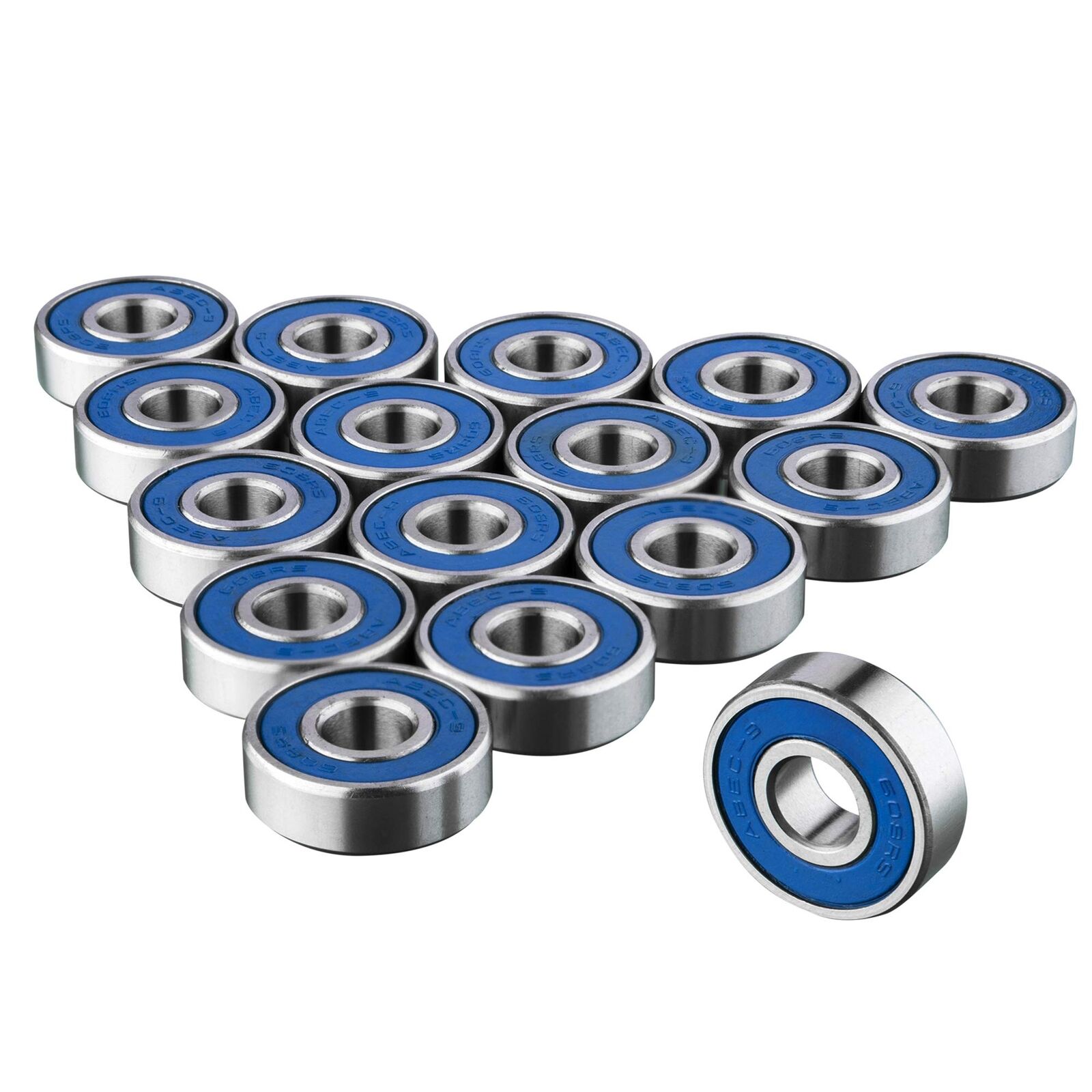 TRIXES 16 Cuscinetti per Pattini, Rollerblade e Skateboard ABEC 9 Senza attrito