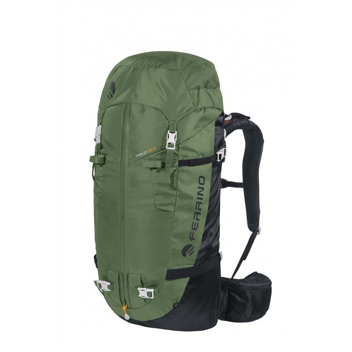 Zaino Alpinismo Triolet 48+5L Verde Versatile Ferrino