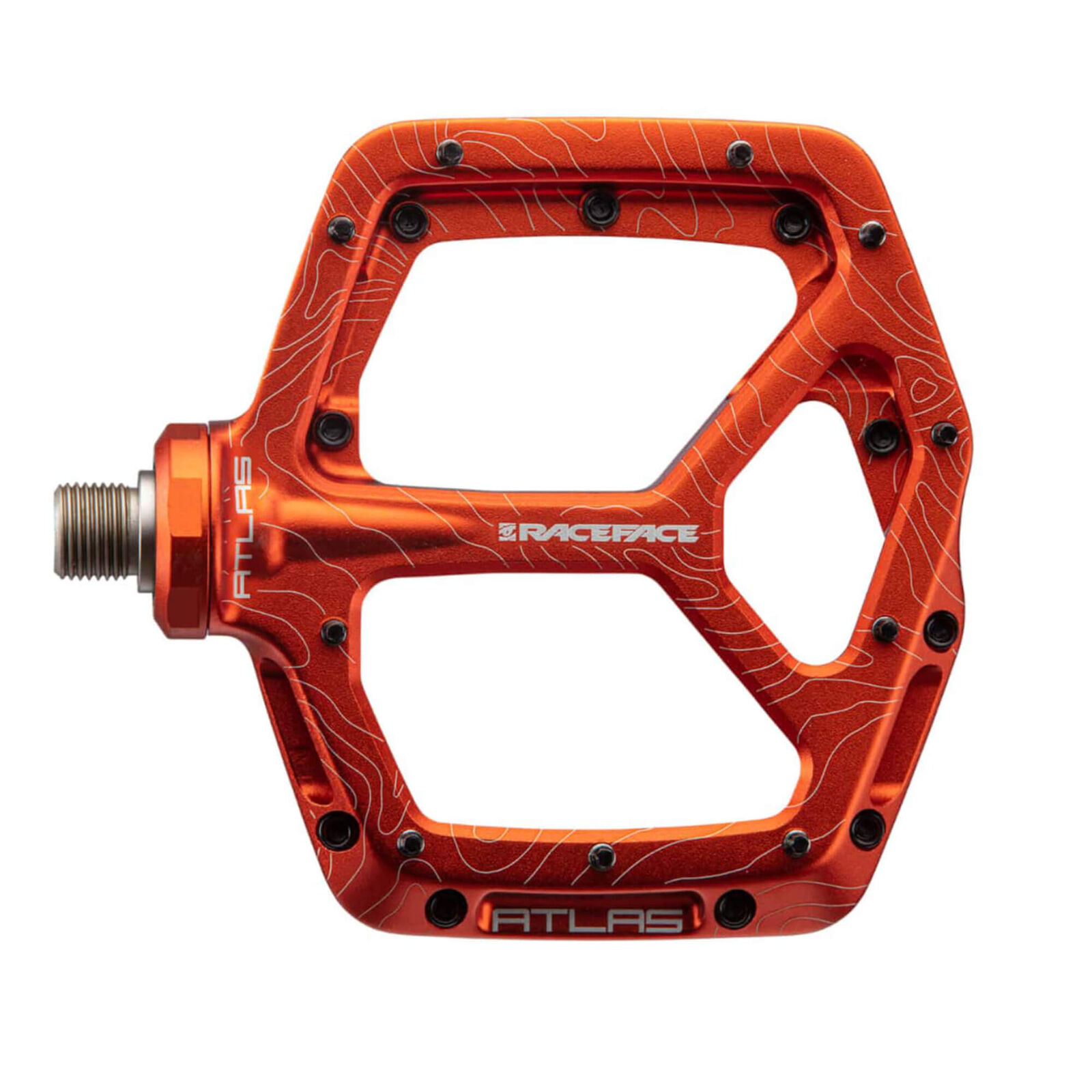 Race Face, Pédales Atlas-Orange 2021 Unisex Adulto, Nero, One Size