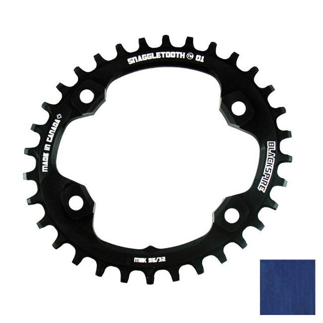 corona snaggletooth ovale 96/30t shimano xt m8000 blu Blackspire mtb
