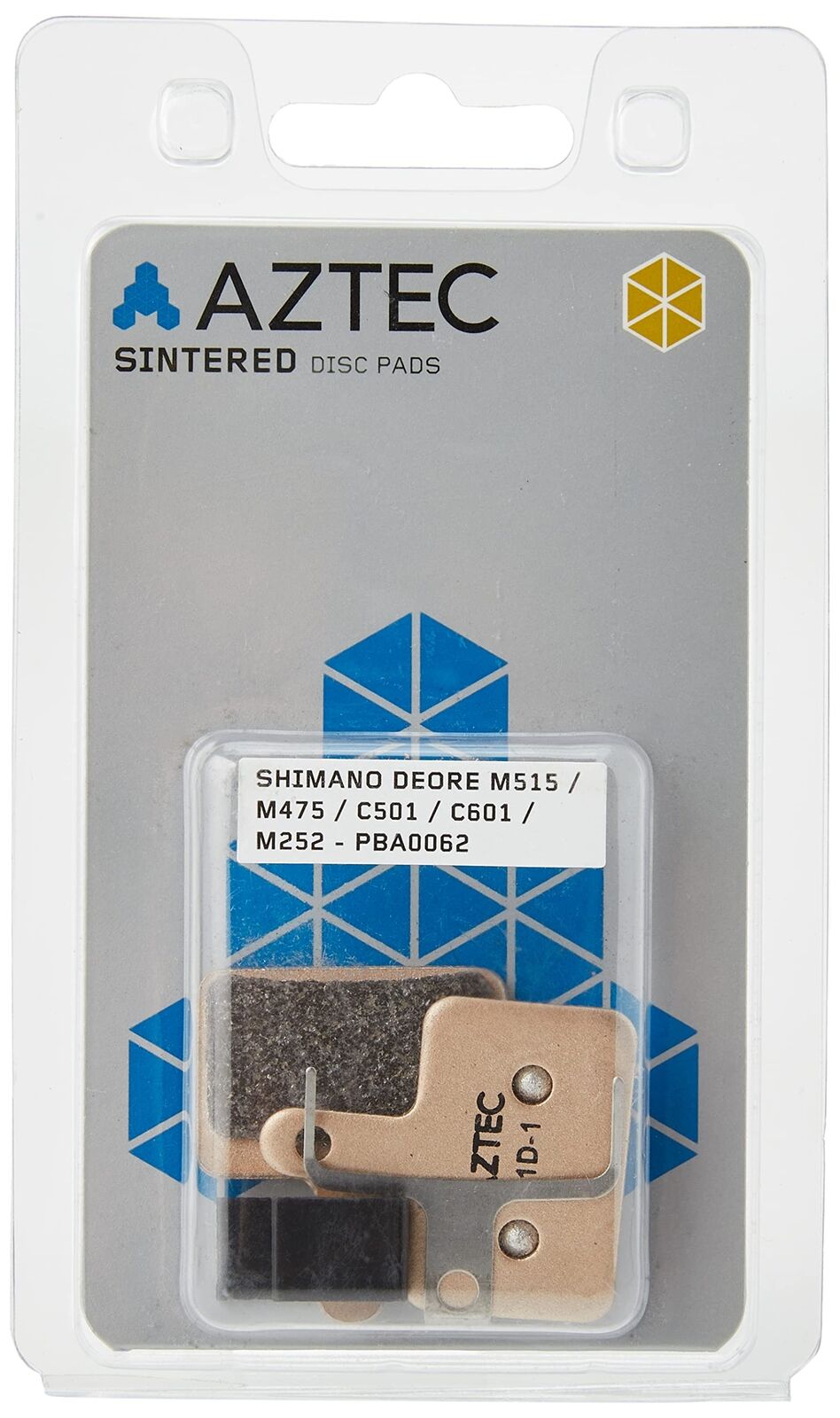 Aztec - Pastiglie freno a disco sinterizzate per Shimano Deore M515/M475/C501/C6