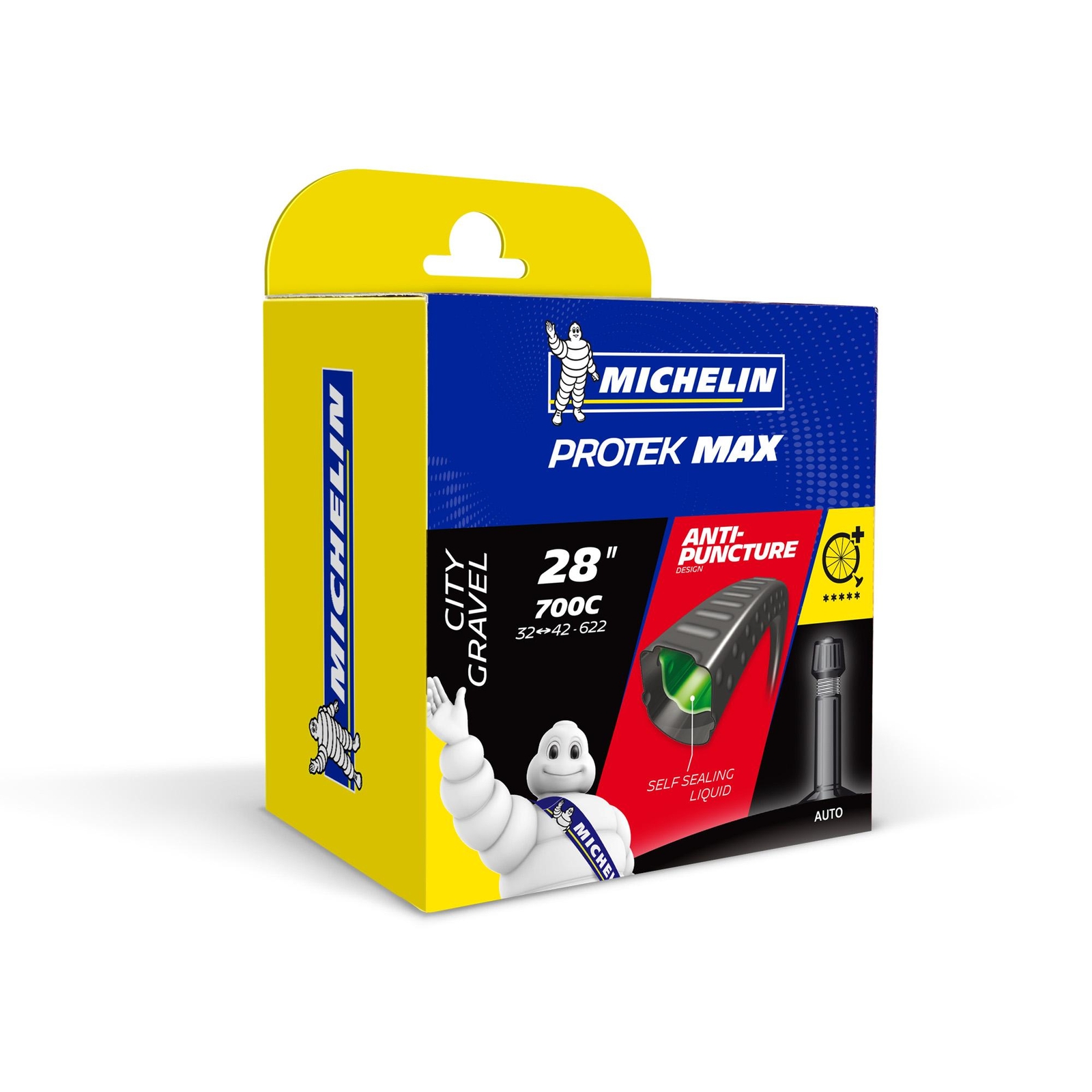 Michelin A3 Protek Max Inner Tube 40 mm 32/42 - 622 Nero