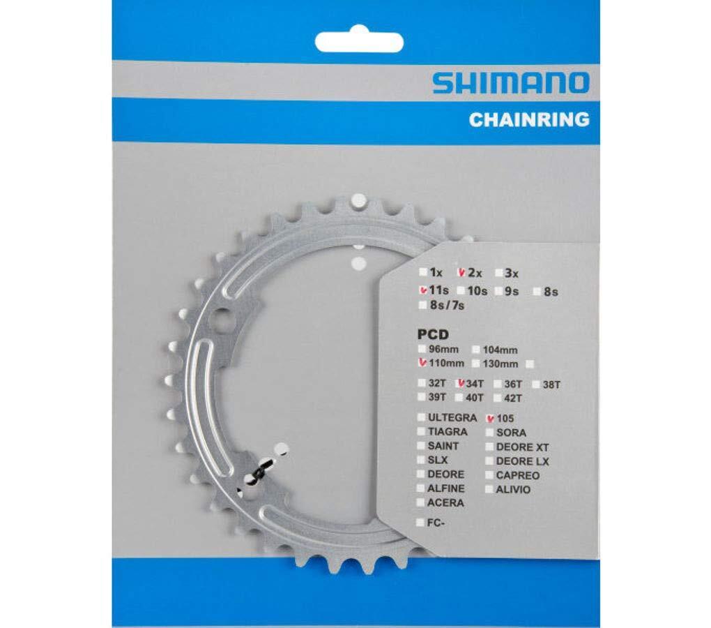 Chainring 34t-ma 105 fc-5800 for 50 – 34T Silver 34 Denti