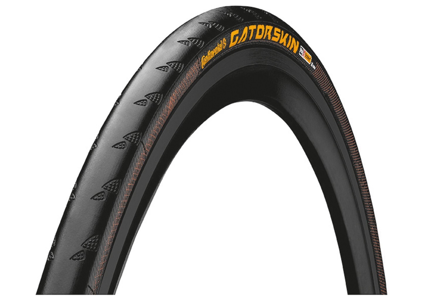 Pneumatico Continental GATORSKIN 700x25C pighevole nero/DuraSkin PolyXBreaker