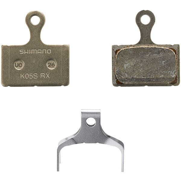 Shimano K05S-RX Pastiglie Disco E Molla, Acciaio Sostenuta, Resina