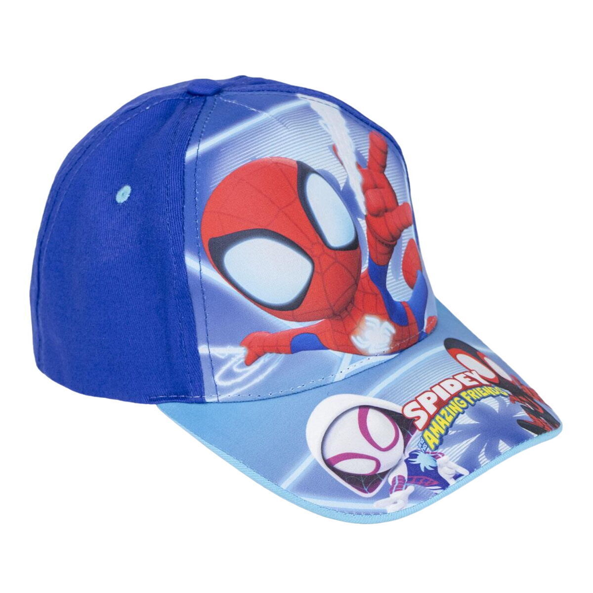 E_0002_S0739174 Spidey Cappellino per Bambini Spidey Azzurro (51 cm) Sport