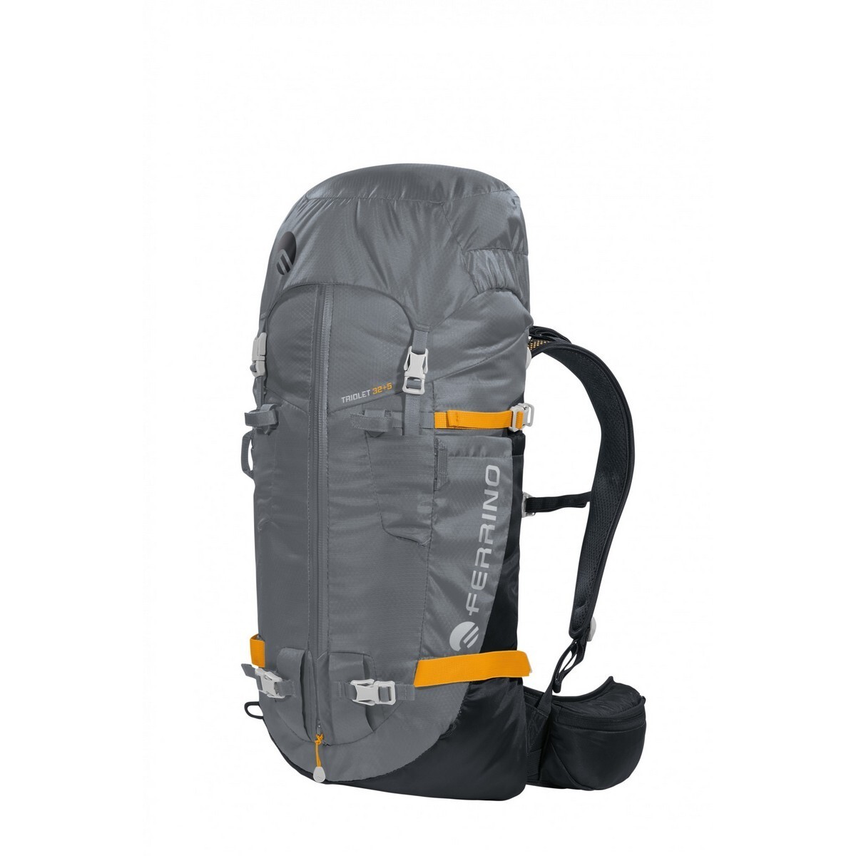 Zaino alpinismo Triolet 32+5L grigio scuro leggero e versatile Ferrino